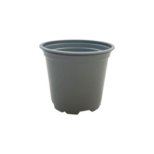10.5 cm Grey Tall Plant Pot – Thermoformed Plastic Nursery Pot with Drainage