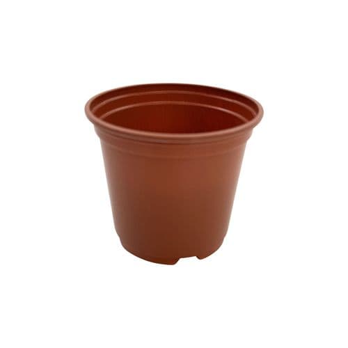 10.5 cm Terracotta Tall Plant Pot – Thermoformed Plastic Nursery Pot with Drainage
