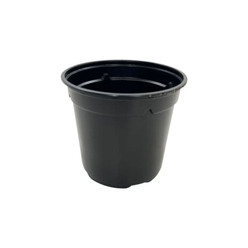 13 cm Black Tall Plant Pot – Thermoformed Plastic Nursery Pot with Drainage