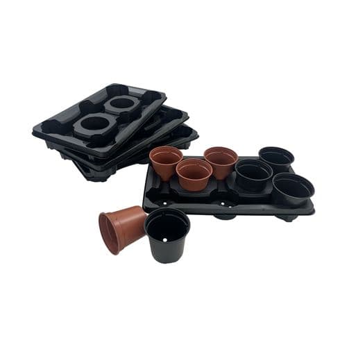 13 cm Plant Pot + Carry Tray Set – Durable, Portable Growing & Display System