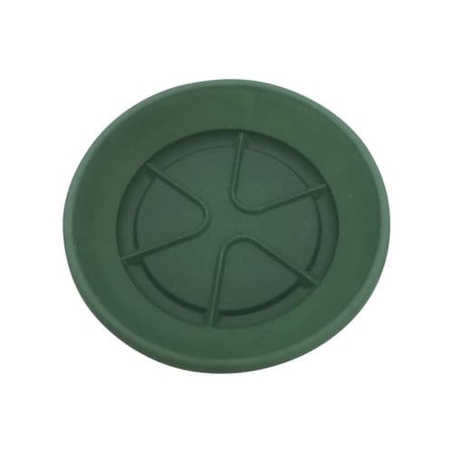 16 cm Green Plant Saucer – Durable Plastic Drip Tray for Medium Pots