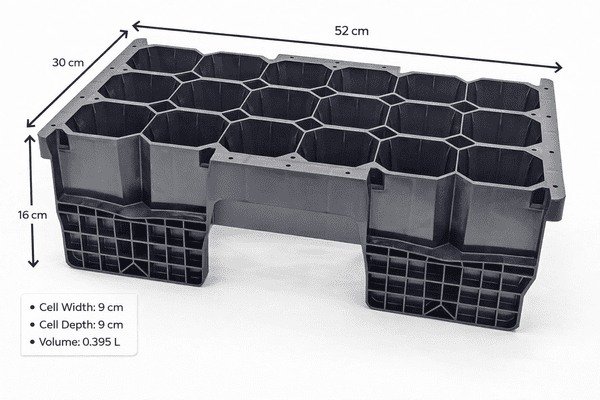 18 Cell Lifetime Air Pruning Propagation Tray