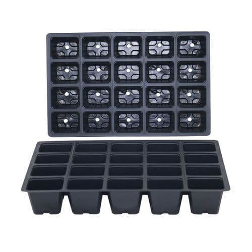 20 Cell Inserts – Drainage-Enabled Tray Cells for Full-Size Seed Trays