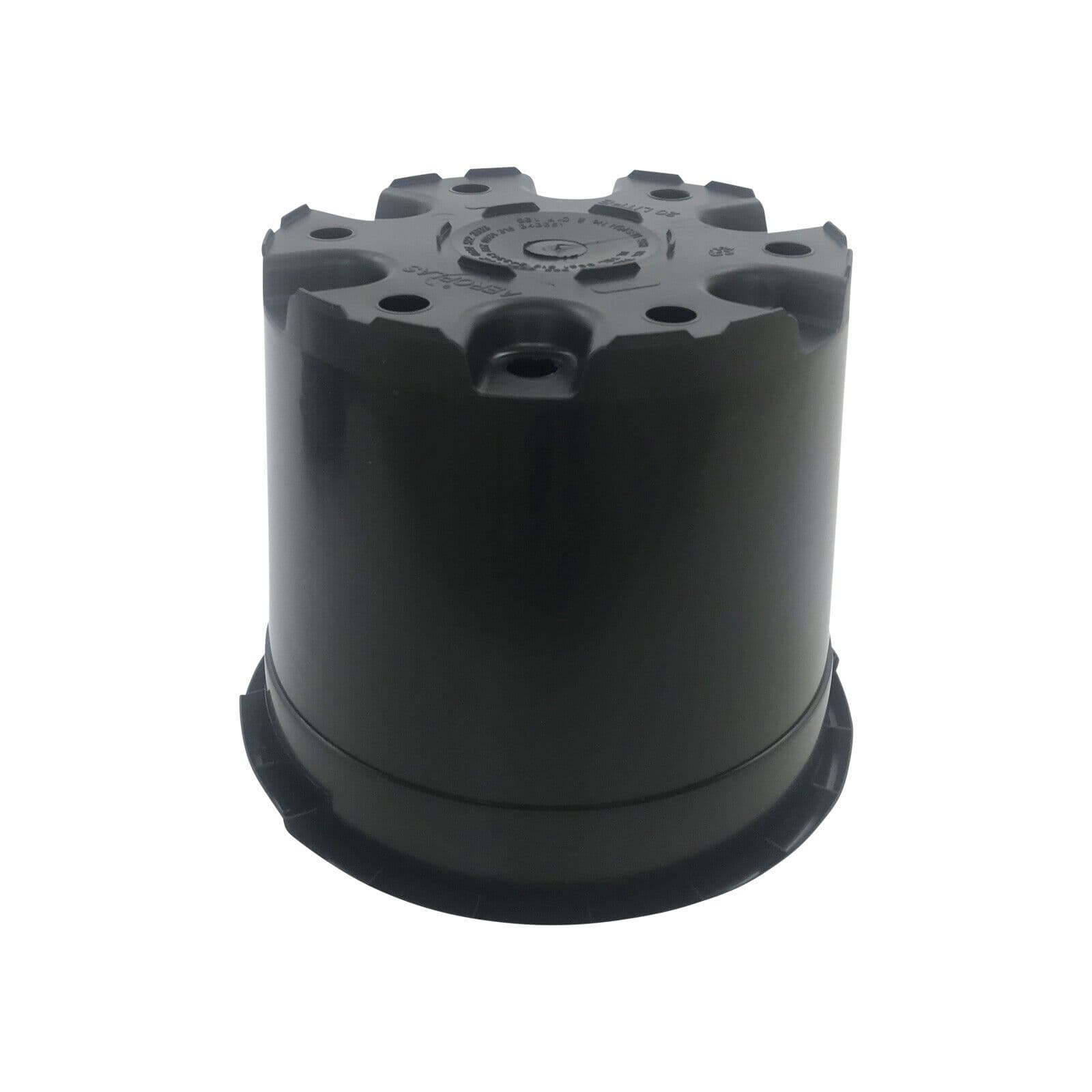 20 Litre Round Black Plant Pot Heavy-Duty Injection-Moulded Plastic ...