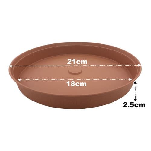 21 cm Plant Saucer – Durable Plastic Reservoir Tray for Large Containers
