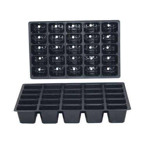 25 Cell Inserts – Full-Tray Modular Insert with Drainage for Seed Starting