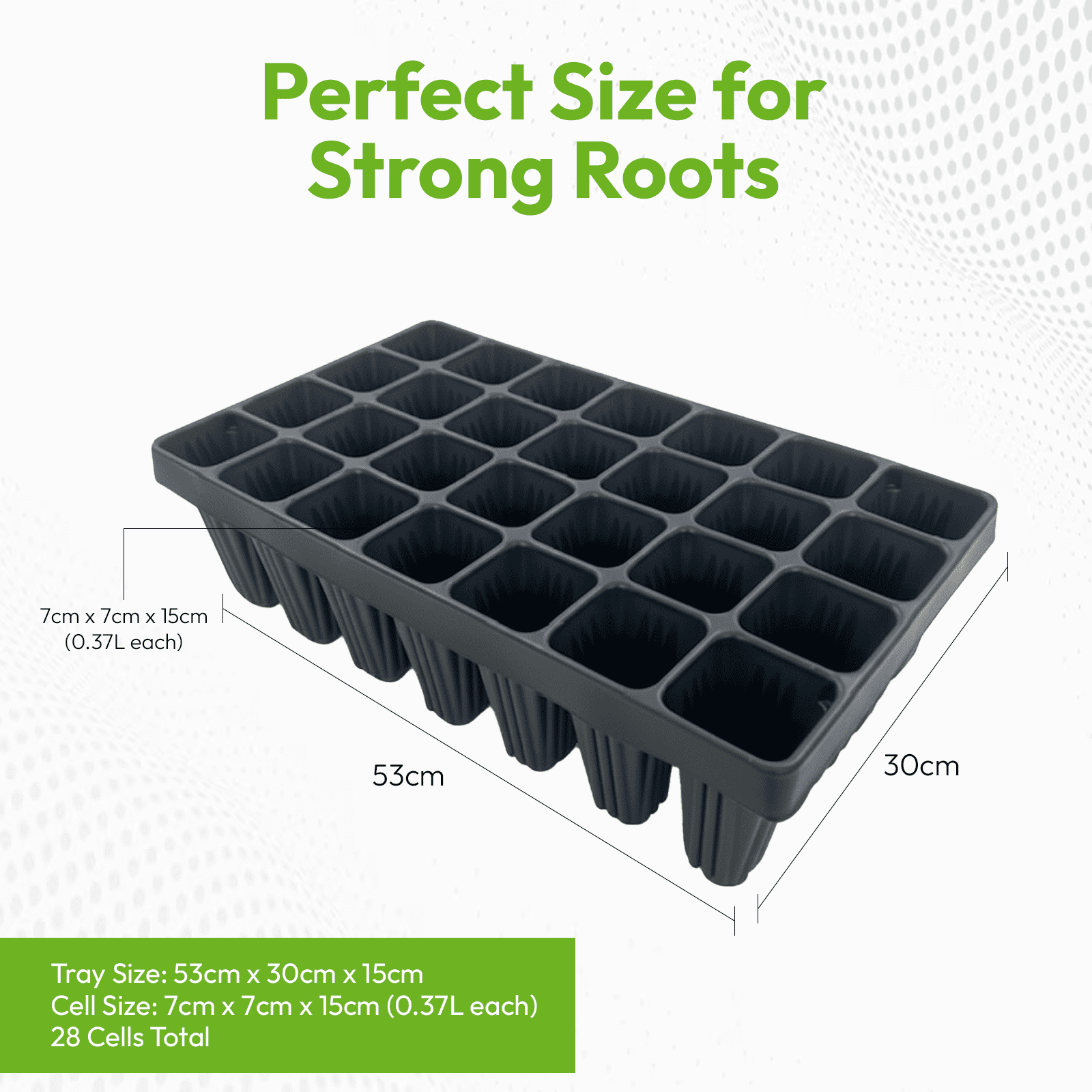 28 Cell Root Trainer Tree Tray – Deep Propagation Tray