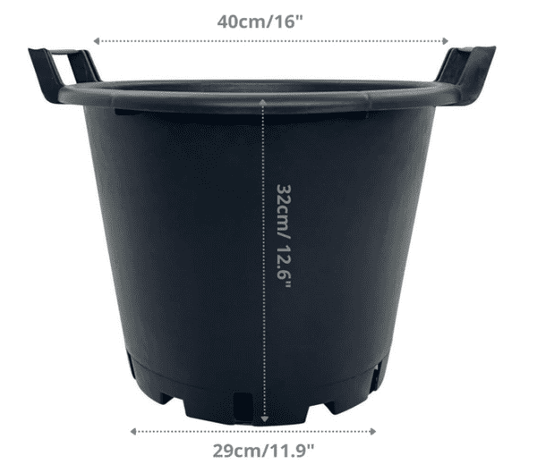 30 Litre Heavy-Duty Plant Pot with Handles – Durable, UV & Frost-Resistant Plastic Planter