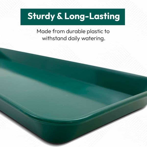 35 cm Mini Windowsill Tray – Shallow Plastic Drain & Display Tray