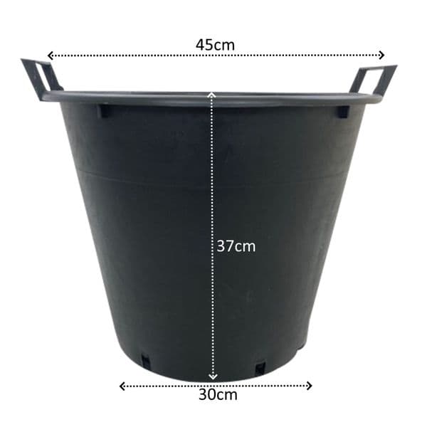 35 Litre Heavy-Duty Plant Pot with Handles – Durable, UV & Frost-Resistant Plastic Planter