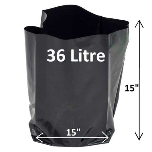 36 Litre Poly Pot – Heavy-Duty, Recyclable Polythene Grow Container with Drainage