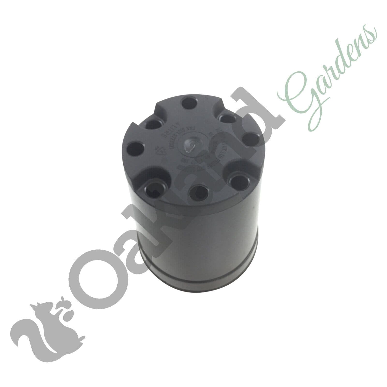 4 Litre Deep Rose Pot Heavy-Duty Injection-Moulded Plastic with Dual ...
