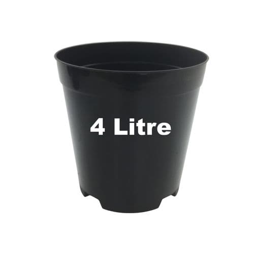 4 Litre Deep Rose Pot – Heavy-Duty Injection-Moulded Plastic with Dual Drainage