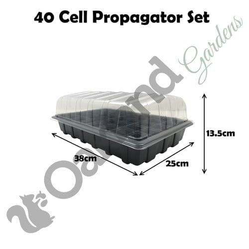 40-Cell Propagator Set – Clear Dome & Multi-Cell Tray for Advanced Seed Germination