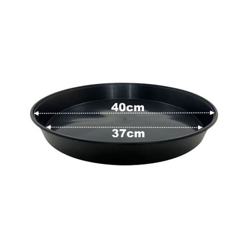 40 cm Plant Saucers – Deep Plastic Trays for Large Container Drainage