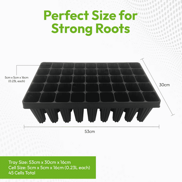 45 Cell Root Trainer Tree Tray Deep Propagation Tray for Strong Roots