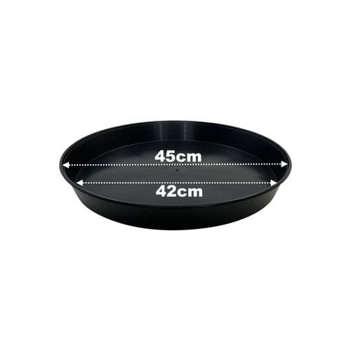 45 cm Plant Saucers – Durable Plastic Reservoir Trays for XXL Containers