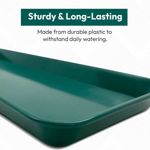 48 cm Small Windowsill Tray – Shallow Plastic Drip & Display Tray
