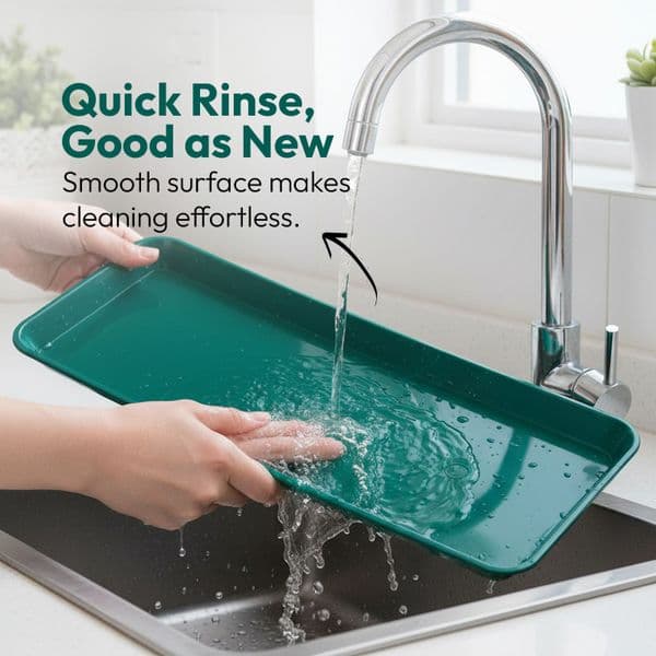 48 cm Small Windowsill Tray – Shallow Plastic Drip & Display Tray