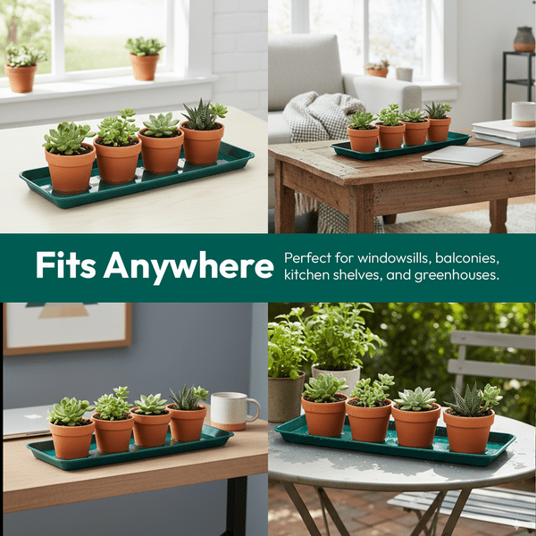 48 cm Small Windowsill Tray – Shallow Plastic Drip & Display Tray