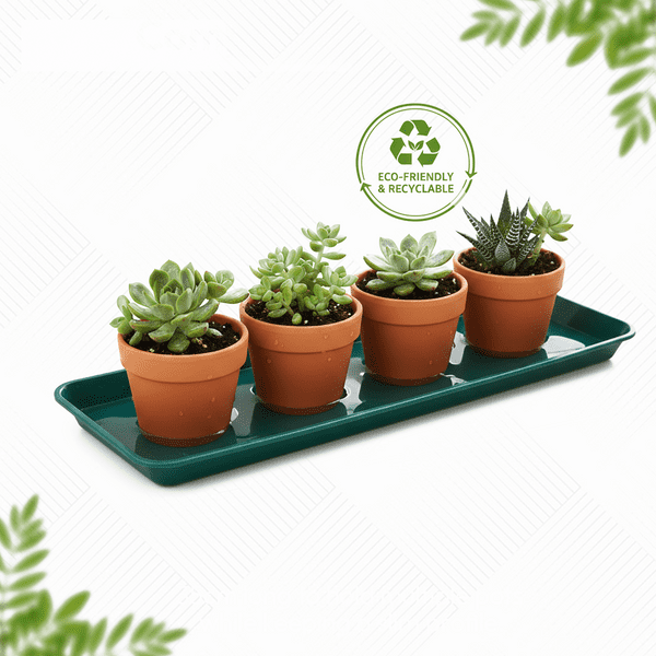 48 cm Small Windowsill Tray – Shallow Plastic Drip & Display Tray
