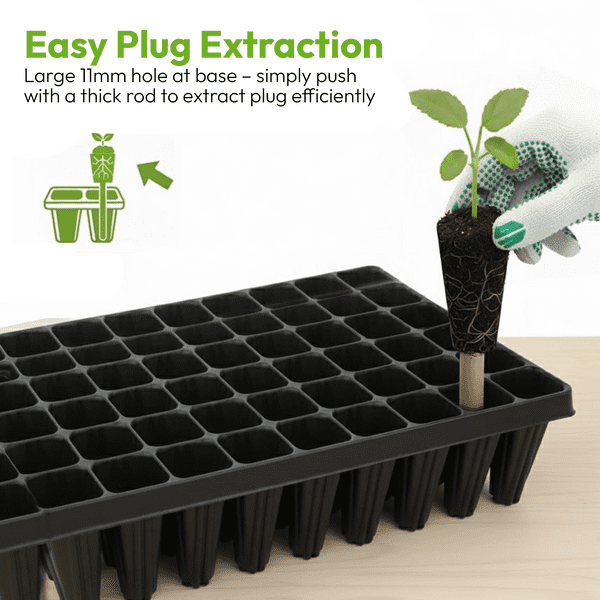 60 Cell Root Trainer Tree Tray Deep Propagation Tray for Strong Roots