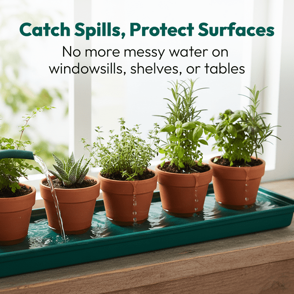 69 cm Large Windowsill Tray – Wide Plastic Drip & Display Base for Pots