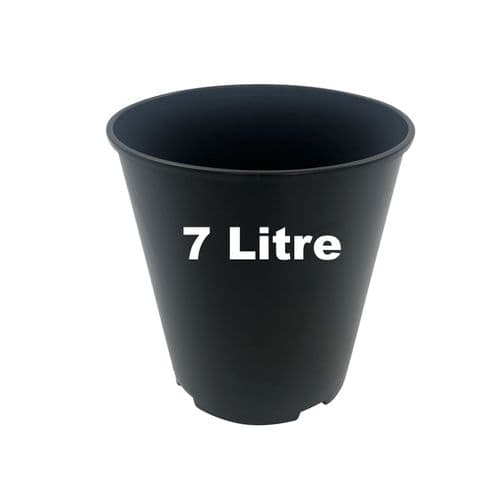 7 Litre Deep Rose Pot – Heavy-Duty Injection-Moulded Plastic with Dual Drainage