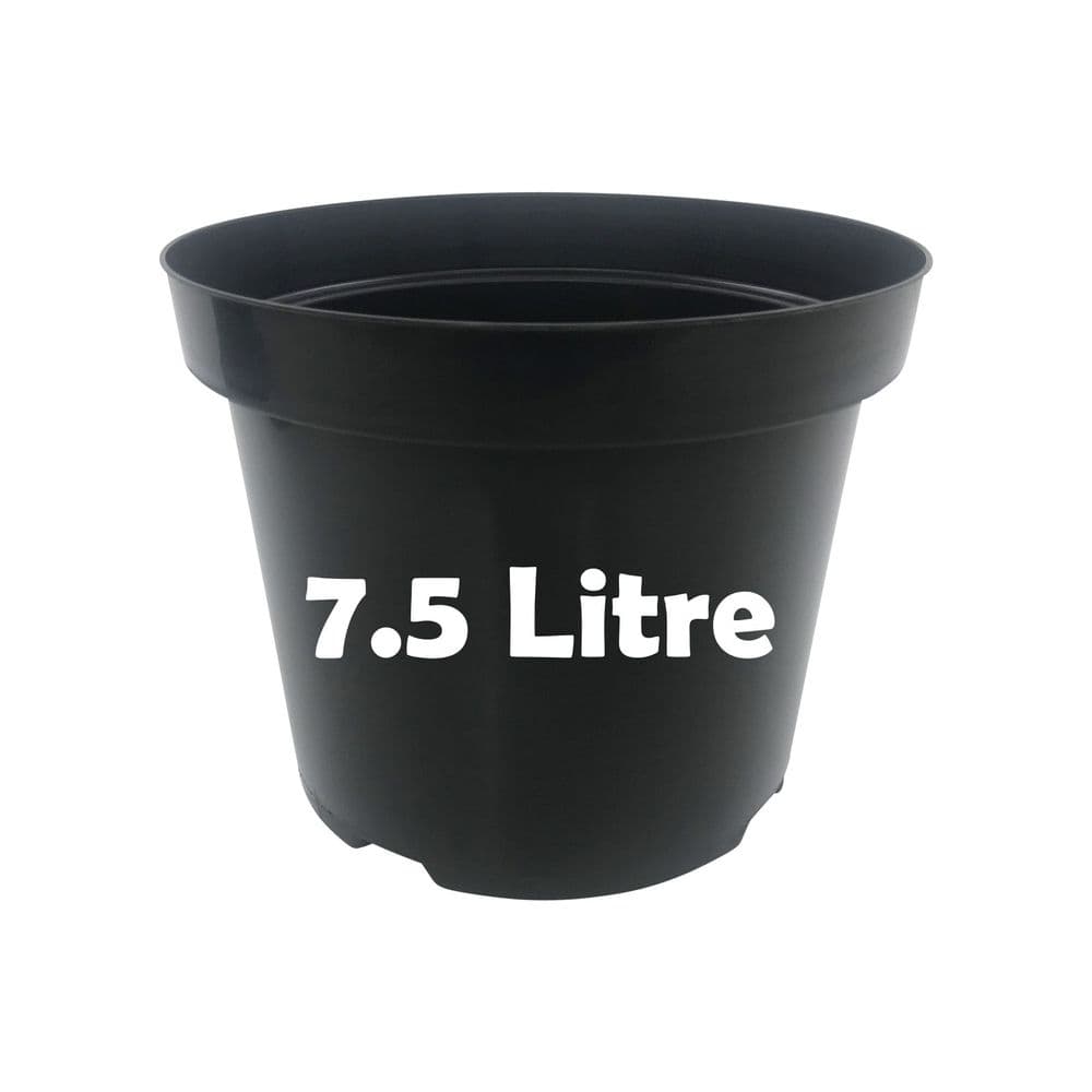 7 5 Litre Round Plant Pot Durable Injection-Moulded Plastic with Dual  Drainage