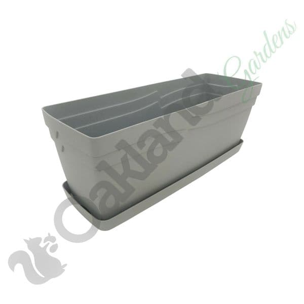 Boston Window Box & Tray – Self-Watering Window Planter with Drainage System