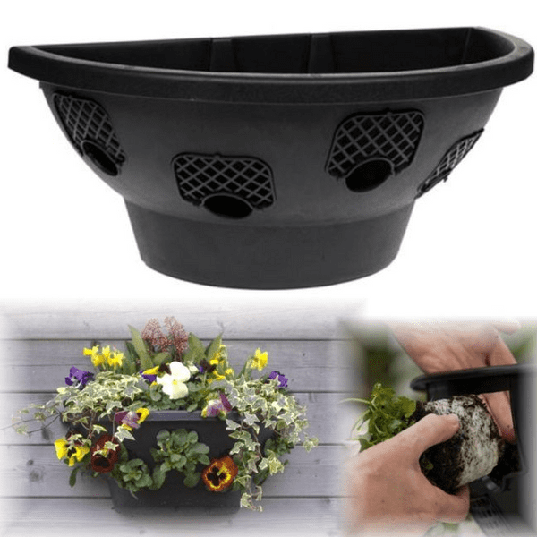 Easy Fill 50 cm Wall Basket – Snap-In Modular Hanging Planter System