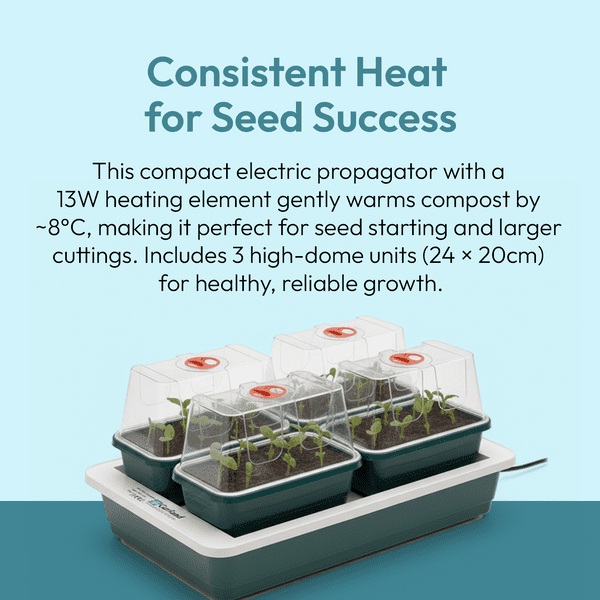 Fab 4 Electric Propagator | Heated Seed Starter with 4 Trays