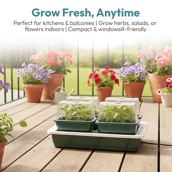 Fab 4 Electric Propagator | Heated Seed Starter with 4 Trays