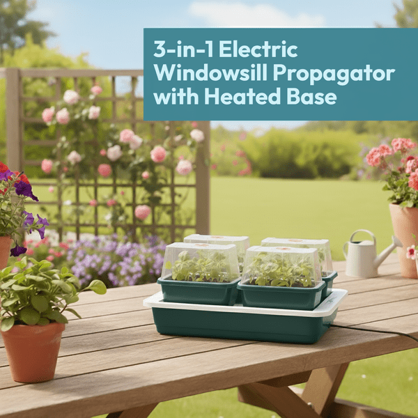 Fab 4 Electric Propagator | Heated Seed Starter with 4 Trays