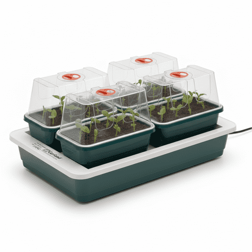 Garland Fab 4 Electric Propagator – Heated Seed Starter with 4 Mini Trays