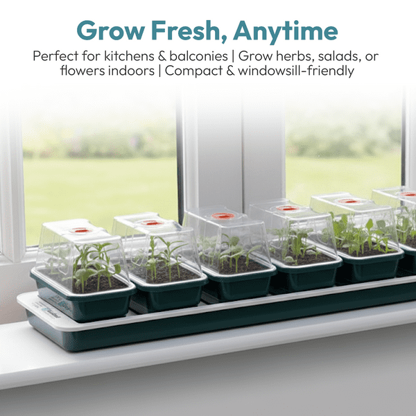 Super 7 Electric Windowsill Propagator | Heated Seed Starter Tray
