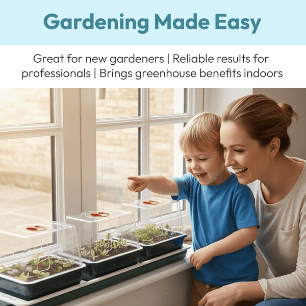 Trio Top Electric Windowsill Propagator | Heated Seed Starter