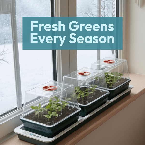 Trio Top Electric Windowsill Propagator | Heated Seed Starter