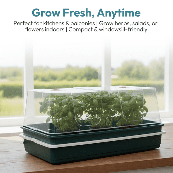 XL High Dome Electric Propagator | 24W Heated Seed Starter Tray