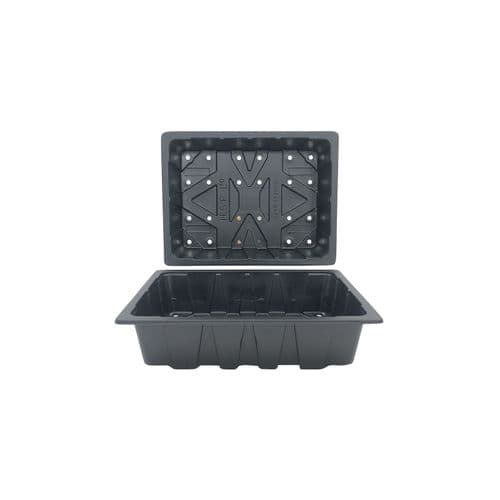 Half Seed Tray with Holes – Drainage-Enabled Propagation Module