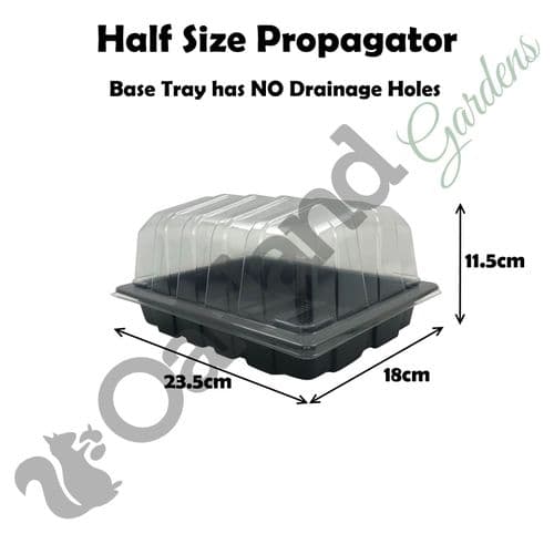 Half-Size Propagator – Compact Seedling Kit with Clear Dome & Drainage