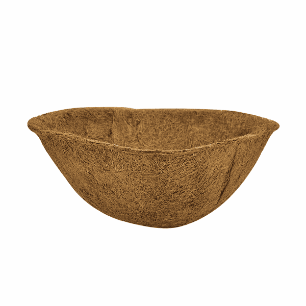 Hanging Basket with Coco Liner & Chain – Round Wire Garden Planter 12