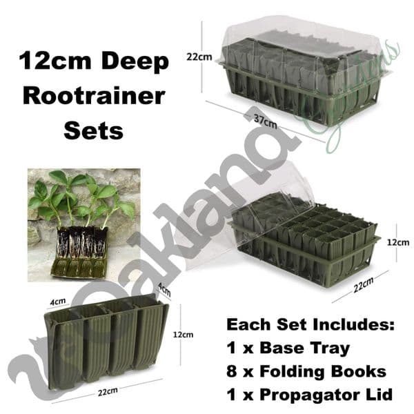 Haxnicks Deep Rootrainer Sets – Economy Root-Training Kit with Air-Pruning Design