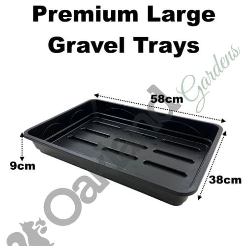 Large 58 cm Gravel Tray (No Holes) – Solid Base Tray for Bottom-Watering Systems