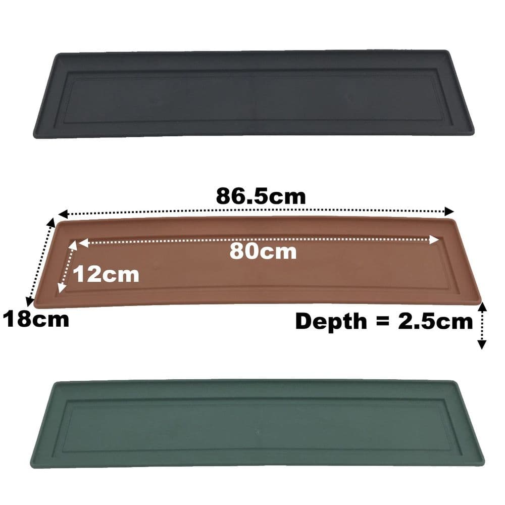 Large Watering Tray Heavy-Duty Plastic Catchment Tray for Large Containers