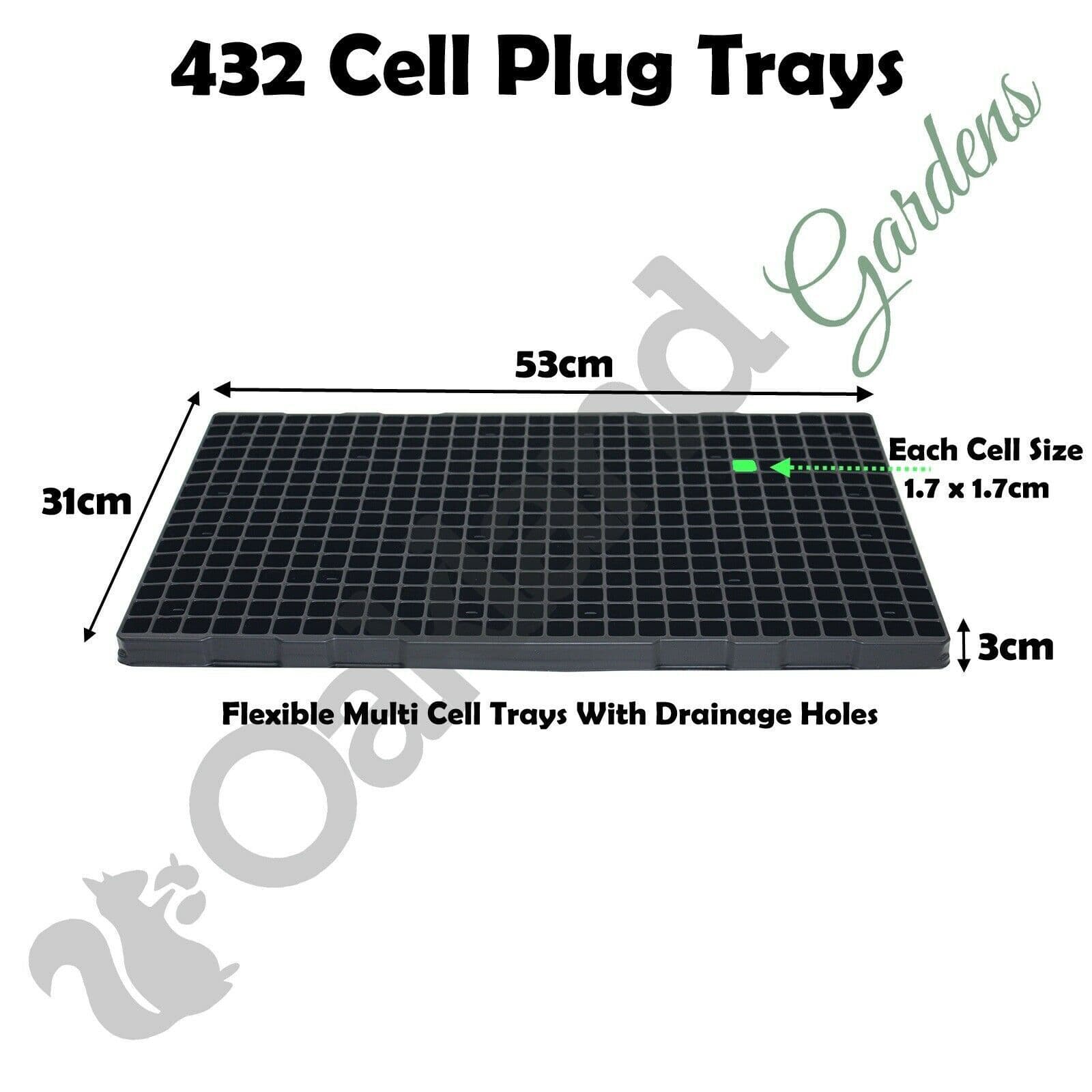 Multi-Cell Plug Trays Pressure-Formed Seedling Trays with Large ...