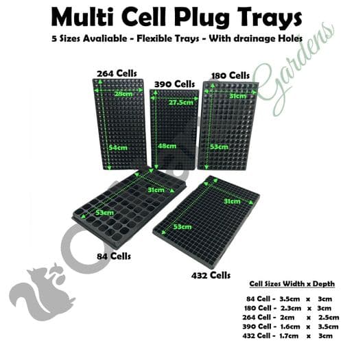 Multi-Cell Plug Trays – Pressure-Formed Seedling Trays with Large Drainage & Plug Release Function
