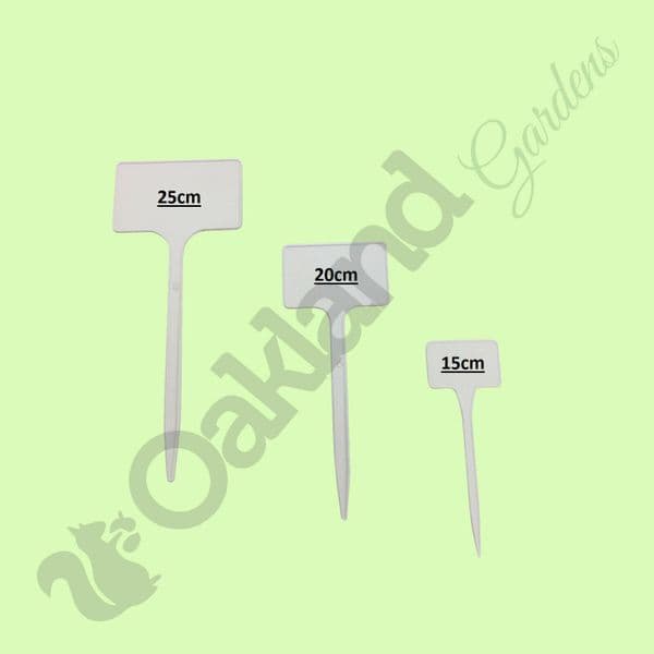 Plant T-Labels – Durable Plastic Stakes for Hanging Labels or Signs