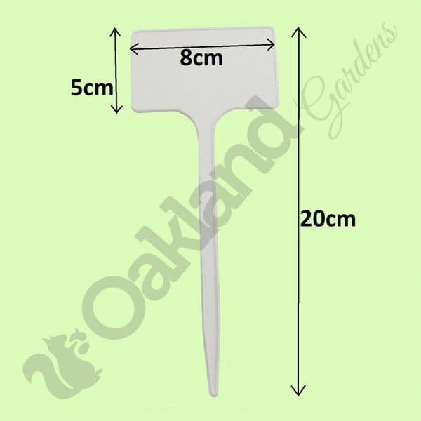 Plant T-Labels – Durable Plastic Stakes for Hanging Labels or Signs