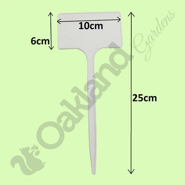 Plant T-Labels – Durable Plastic Stakes for Hanging Labels or Signs